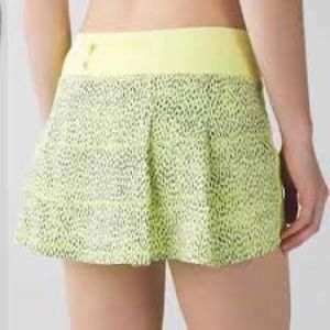 lululemon athletica Yellow and Green Skirt